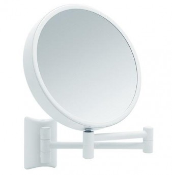 Lola Weis зеркало косметическое белое настенное двухстороннее с увеличением 3х7